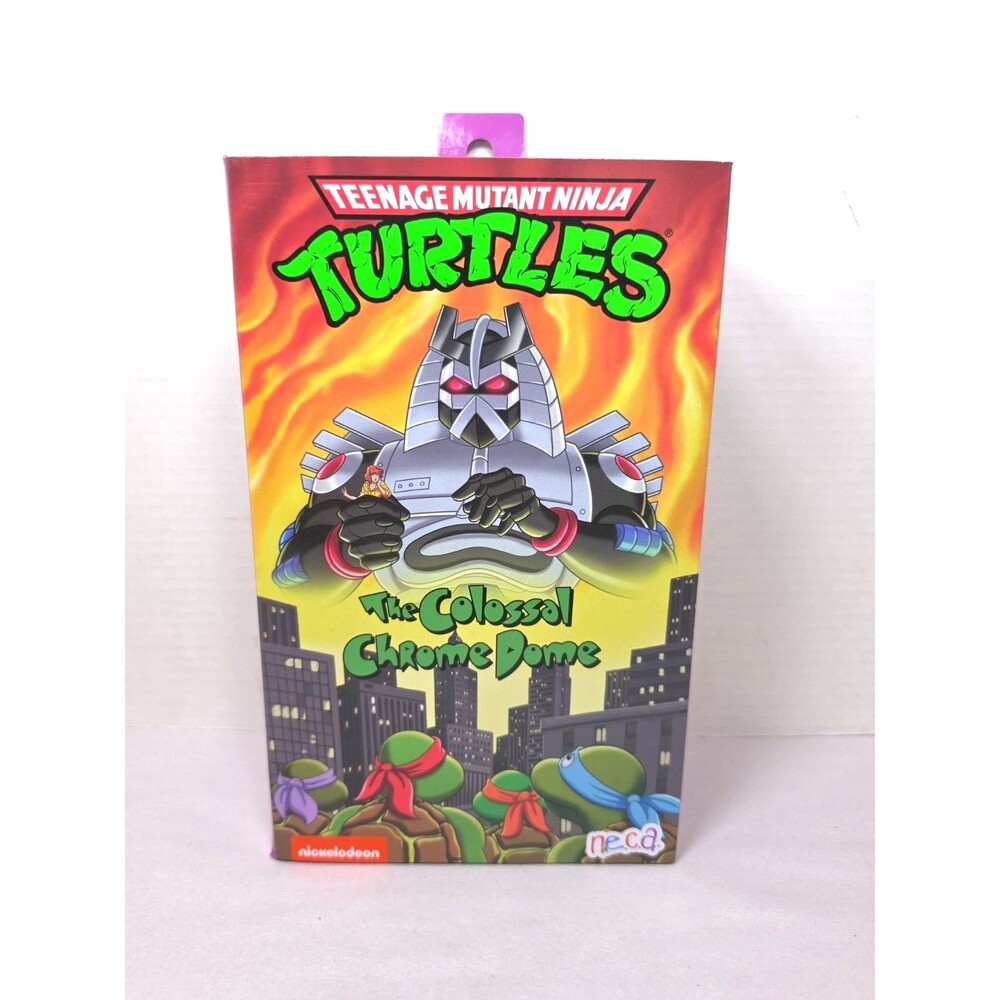 NECA Teenage Mutant Ninja Turtles The Colossal Chrome Dome Figure New 2021